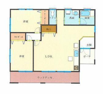 Floor plan. 16.8 million yen, 2LDK, Land area 198.47 sq m , Building area 67.9 sq m