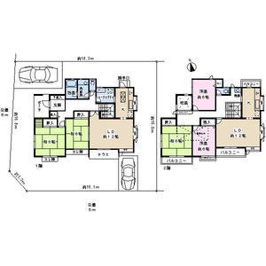 Floor plan. 13.5 million yen, 5LDK, Land area 250.29 sq m , Building area 168.09 sq m