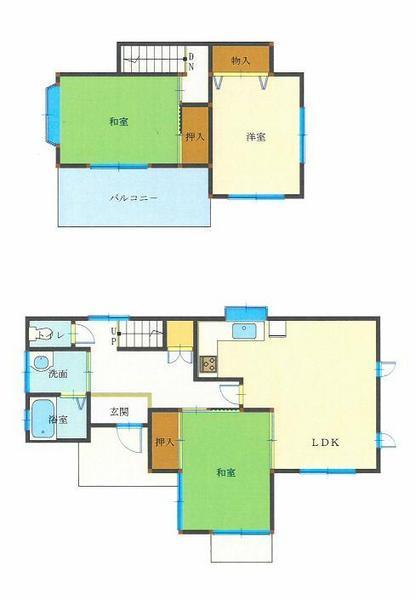 Floor plan. 7.9 million yen, 3LDK, Land area 154 sq m , Building area 78.66 sq m
