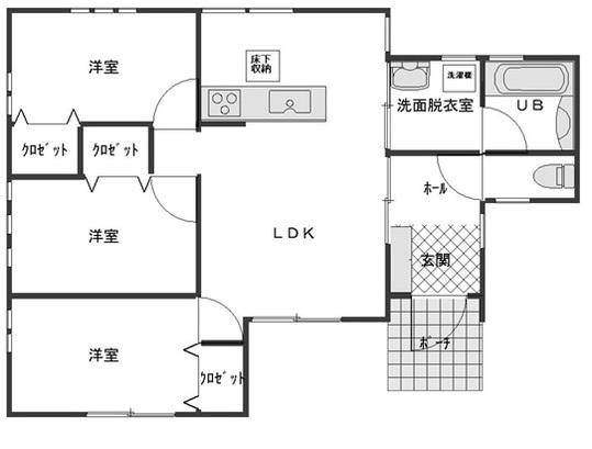 Floor plan. 16.8 million yen, 3LDK, Land area 169 sq m , Building area 64.59 sq m