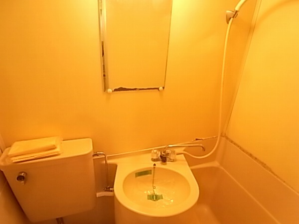 Washroom. Unit bus, such as a hotel