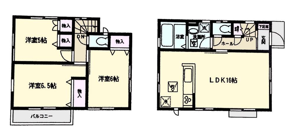 Floor plan. 19,800,000 yen, 3LDK, Land area 81 sq m , Building area 77.69 sq m   ~ Living is spacious 16 Pledge ~