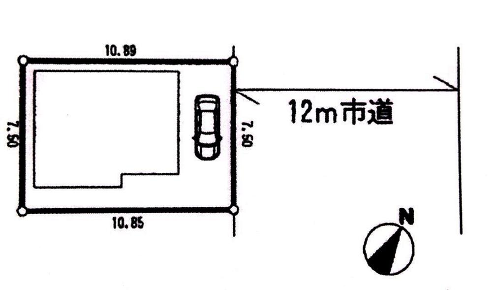 Compartment figure. 19,800,000 yen, 3LDK, Land area 81 sq m , Building area 77.69 sq m   ~ Contact road is 12m wide road ~