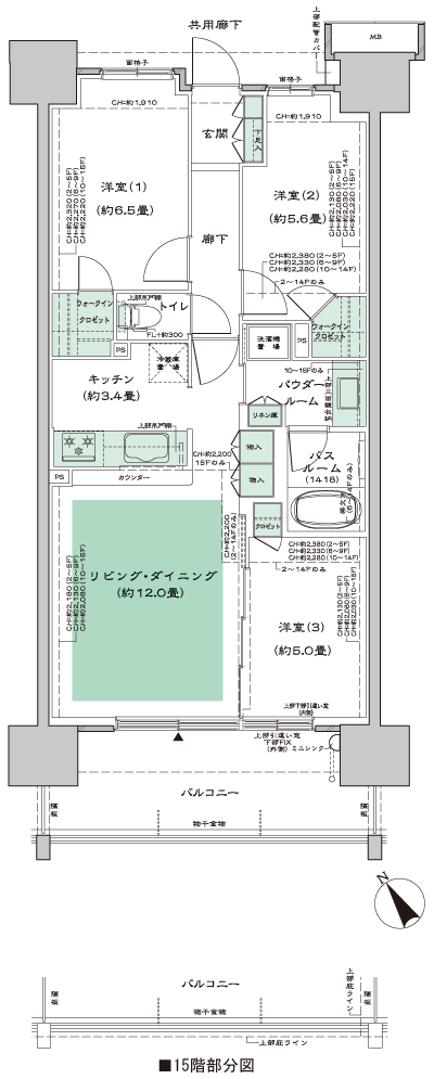 Floor: 3LD ・ K + 2WIC (walk-in closet), the occupied area: 70.35 sq m, Price: 35,800,000 yen, now on sale