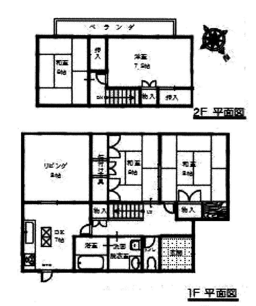 Floor plan. 29,800,000 yen, 4LDK, Land area 195.22 sq m , Building area 104.1 sq m