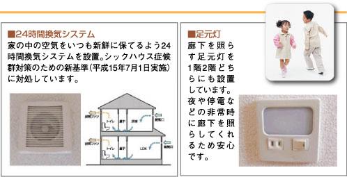 Other Equipment. Room of ventilation number of times 0.5 times / It has adopted a more than 24-hour ventilation system h.