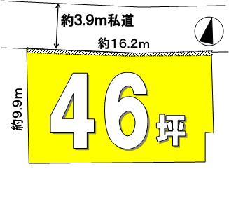 Compartment figure. Land price 15.9 million yen, Land area 152.49 sq m