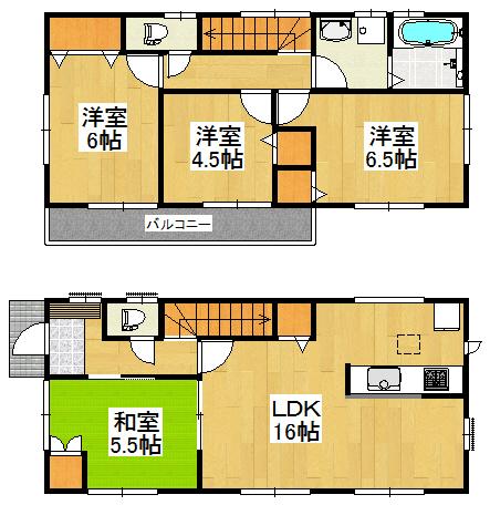 Floor plan. 23,700,000 yen, 4LDK, Land area 102.28 sq m , Building area 94.27 sq m