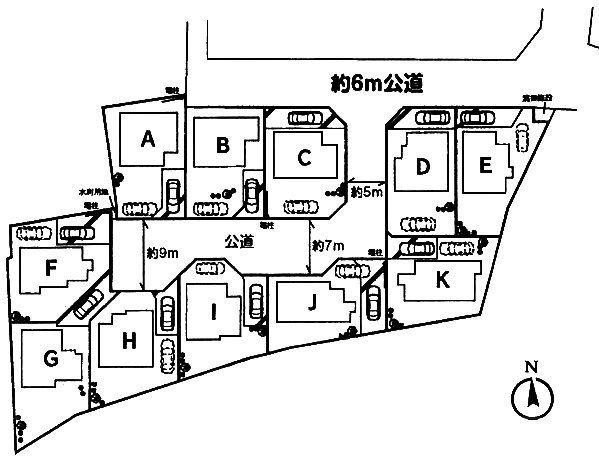 Compartment figure. 24,800,000 yen, 4LDK, Land area 135.1 sq m , Building area 98.94 sq m car space two of permanent residence