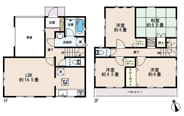 Floor plan. (7 Building), Price 26,800,000 yen, 4LDK, Land area 105.58 sq m , Building area 97.2 sq m
