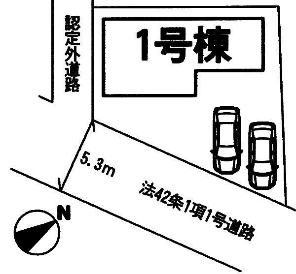 Compartment figure. 25,800,000 yen, 4LDK, Land area 145.2 sq m , Useful in building area 98.54 sq m second car parking two Allowed