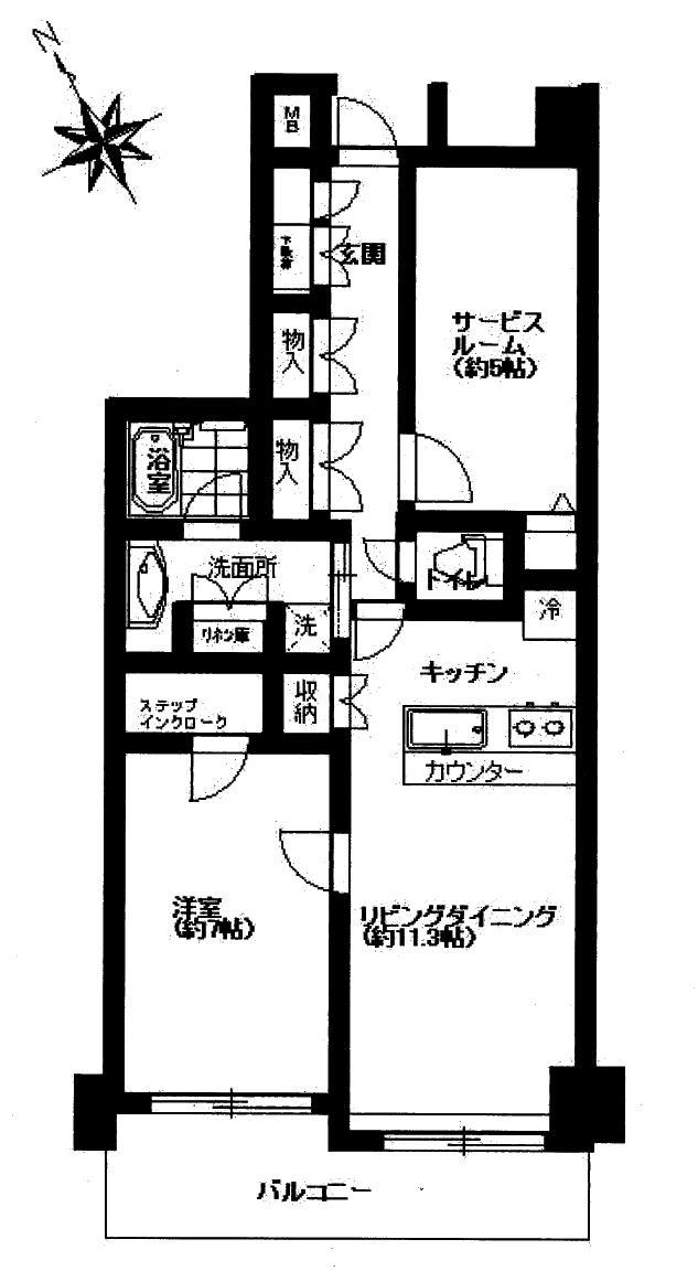 Floor plan. 1LDK + S (storeroom), Price 23.5 million yen, Occupied area 60.83 sq m , Balcony area 10.04 sq m