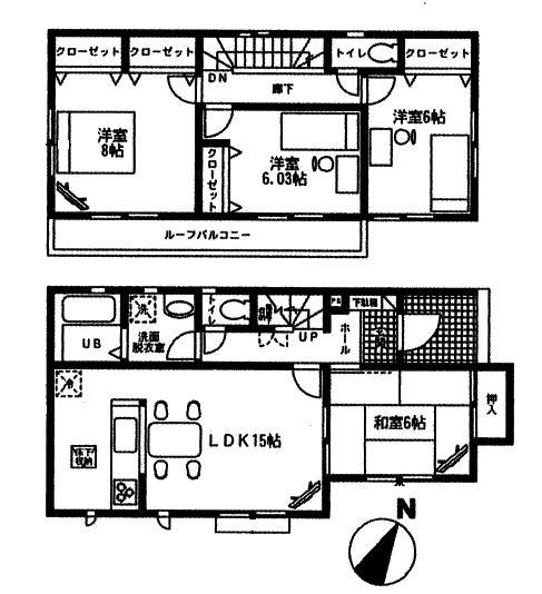 Floor plan. 29,900,000 yen, 4LDK, Land area 126.12 sq m , Building area 99.78 sq m
