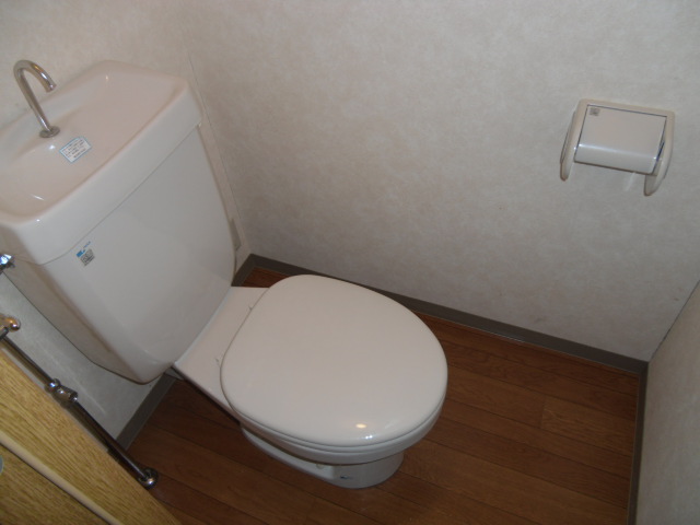 Toilet. It comes with a shelf on the top