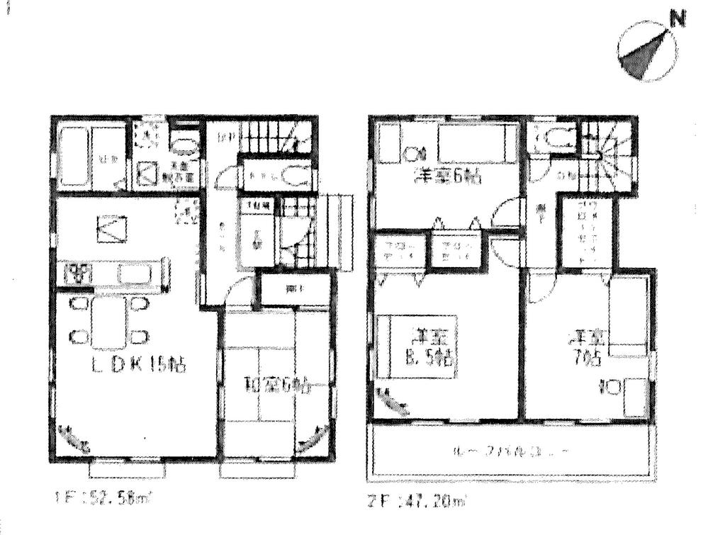Floor plan. (7 Building), Price 33,900,000 yen, 4LDK, Land area 142.59 sq m , Building area 99.78 sq m