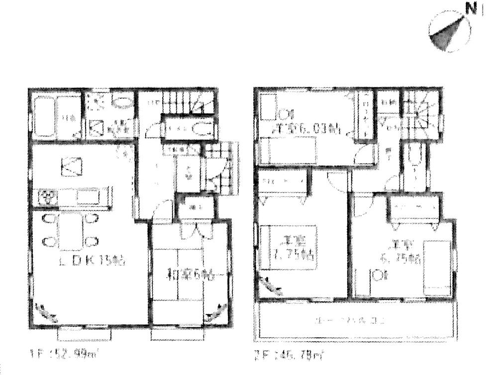 Floor plan. (9 Building), Price 32,900,000 yen, 4LDK, Land area 142.57 sq m , Building area 99.77 sq m