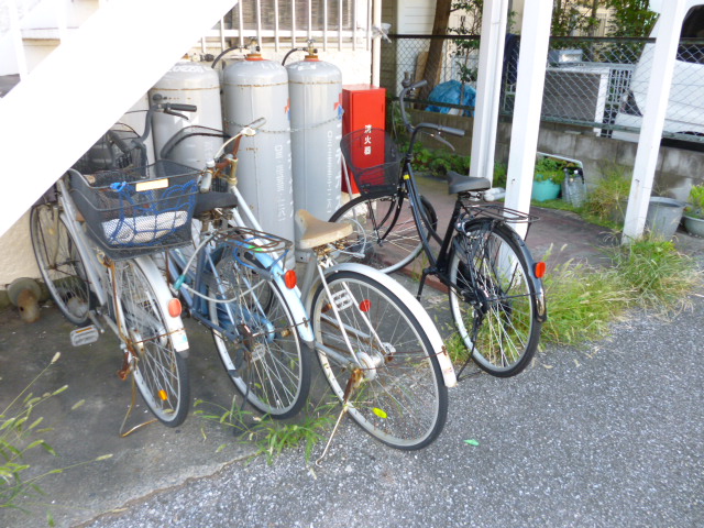 Other common areas. Stairs under bicycle parking space