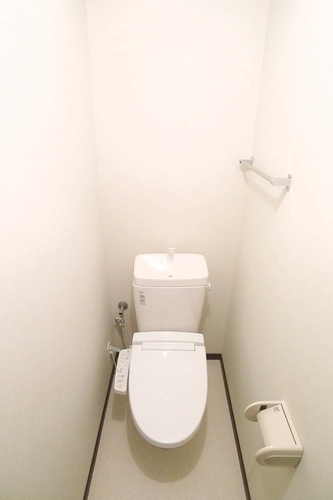 Toilet. Comfortable multi-functional with a toilet seat on the toilet