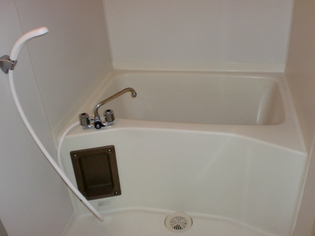 Bath. Hot water supply equation bathroom