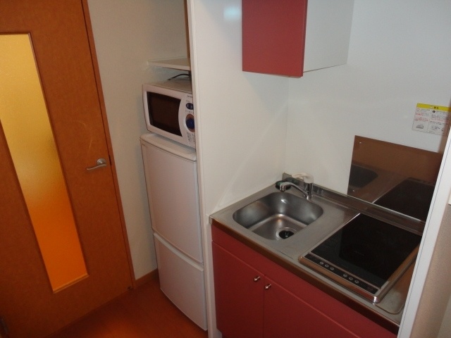 Kitchen. Because the two-burner stove is also recommended for self-catering school