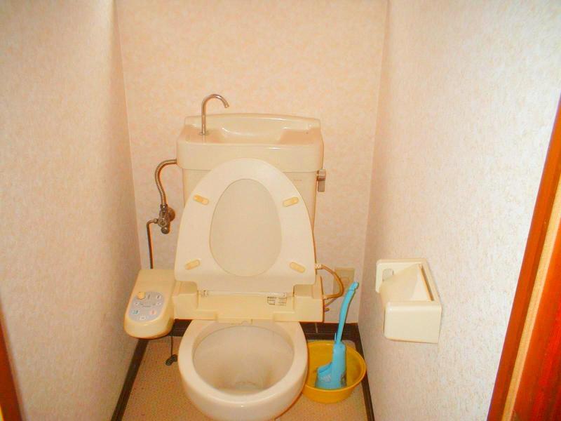 Toilet. Restroom is with washlet.