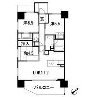 Floor: 3LDK, occupied area: 75.51 sq m