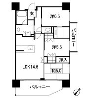 Floor: 3LDK, occupied area: 74.22 sq m