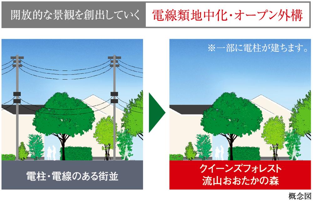 Other. Rich "forest" and the big sky, etc., It was in the nature of undergrounding in order for you to feel fully the comfort (and situated a utility pole in part) and open outside the structure. Directing the city's open-minded landscape. 