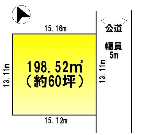 Compartment figure. Land price 22,800,000 yen, Land area 198 sq m