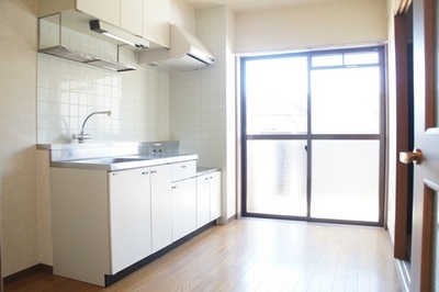 Kitchen. Sunny kitchen with a window