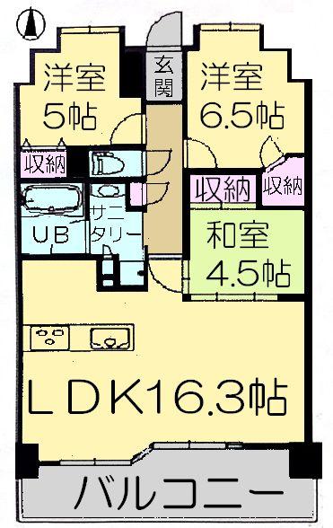 Floor plan. 3LDK, Price 25,800,000 yen, Occupied area 70.76 sq m , Balcony area 11.38 sq m large living It is open-minded Japanese-style