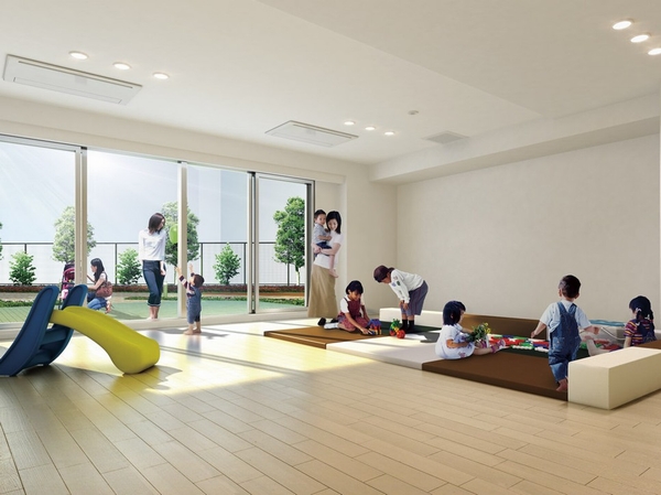 Children's Room (meeting room Iku Kaneko support facilities) Rendering