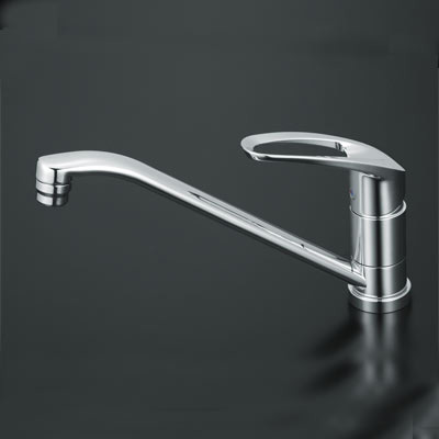 Kitchen.  [Single lever mixing faucet] The amount of water or hot water, Simple single lever mixing faucet also temperature control with one hand. Design in pursuit of knob-friendliness with a large handle. (Same specifications)