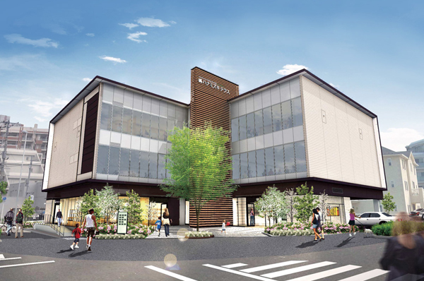 Gym ・ Beauty salons ・ Medical institution is visiting. "NAGAREYAMA Otaka of forest GARDENS Dogwood Terrace" / (Rendering ・ Walk 16 minutes, Bike about 7 minutes / About 1260m)