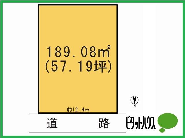 Compartment figure. Land price 15.8 million yen, Land area 189.08 sq m