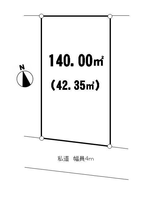 Compartment figure. Land price 23.2 million yen, Land area 140 sq m