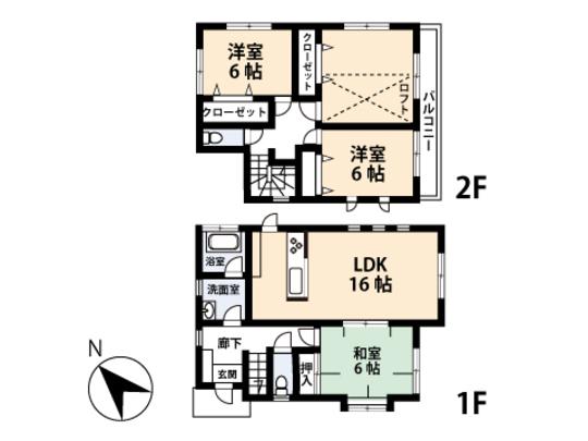 Floor plan. 33,800,000 yen, 4LDK, Land area 133.41 sq m , Building area 103.5 sq m floor plan
