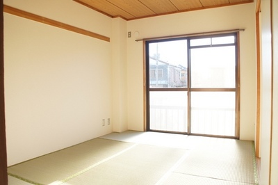 Living and room. Sunny Japanese-style room in the southwest-facing