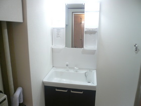 Washroom. Was shampoo dresser newly established!