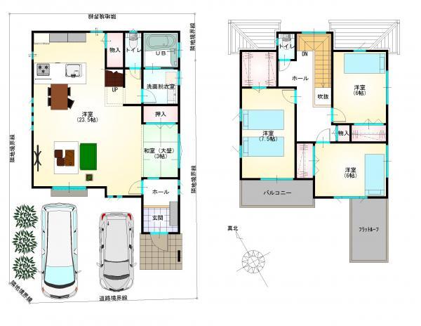 Floor plan. 37,200,000 yen, 4LDK, Land area 132.28 sq m , Building area 112.61 sq m