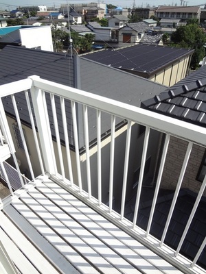 Balcony. It seems dry well is laundry is a south-facing balcony.