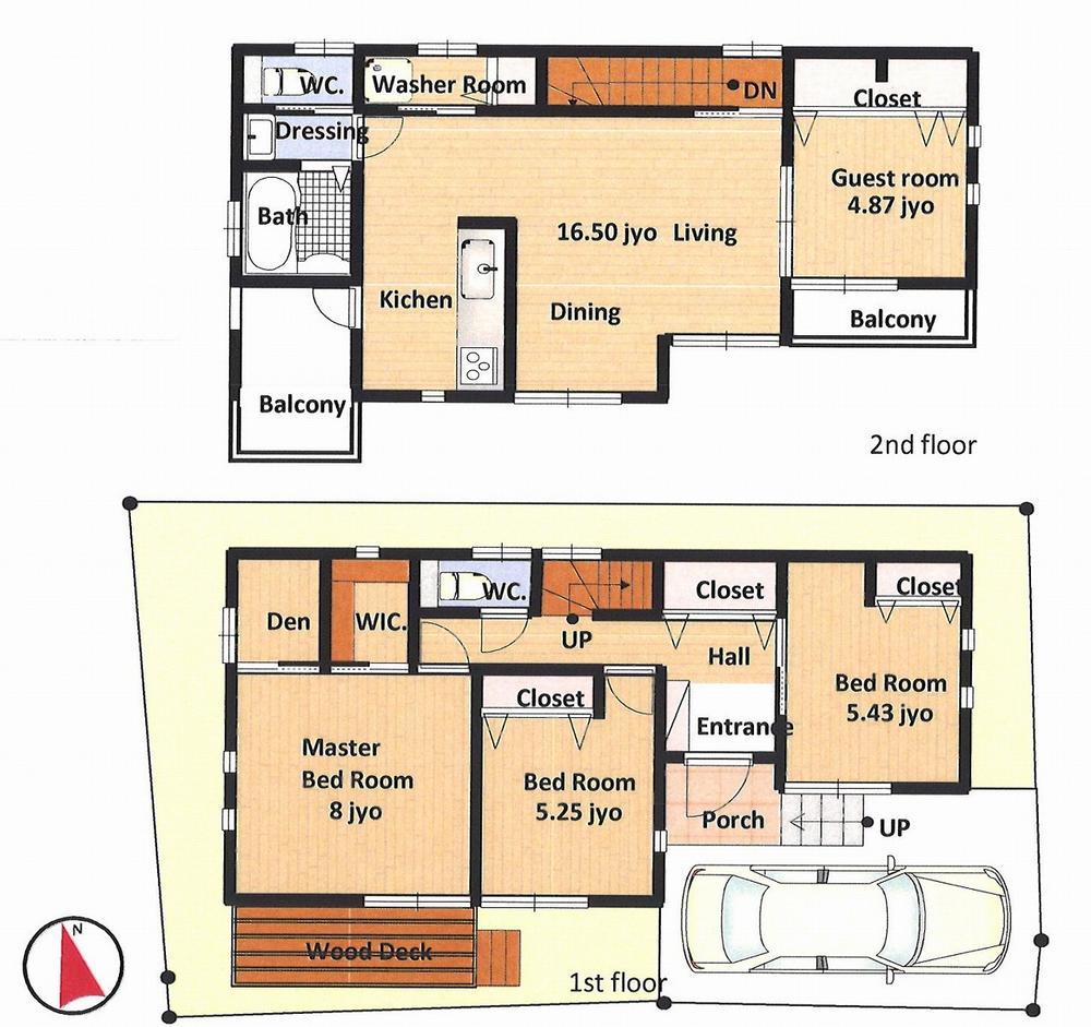 Floor plan. 31.5 million yen, 4LDK + S (storeroom), Land area 114.55 sq m , Building area 100.19 sq m floor plan