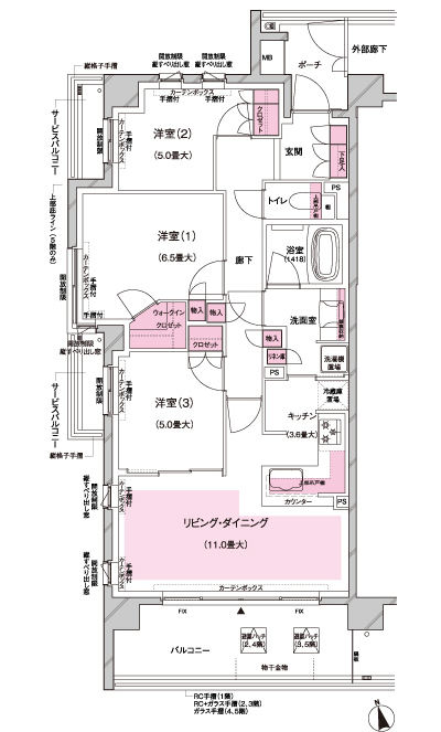 Floor: 3LDK + WIC, the occupied area: 73.53 sq m, Price: TBD