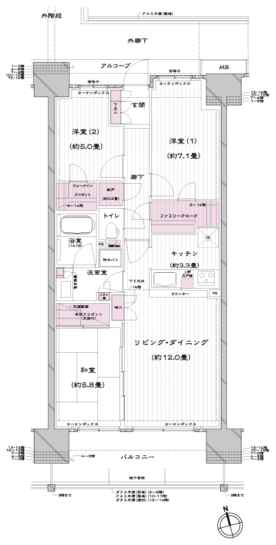 Floor: 3LDK + N + FC + WIC, the occupied area: 76.51 sq m, Price: TBD