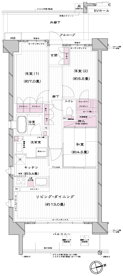 Floor: 3LDK + WIC, the occupied area: 76.41 sq m, Price: TBD