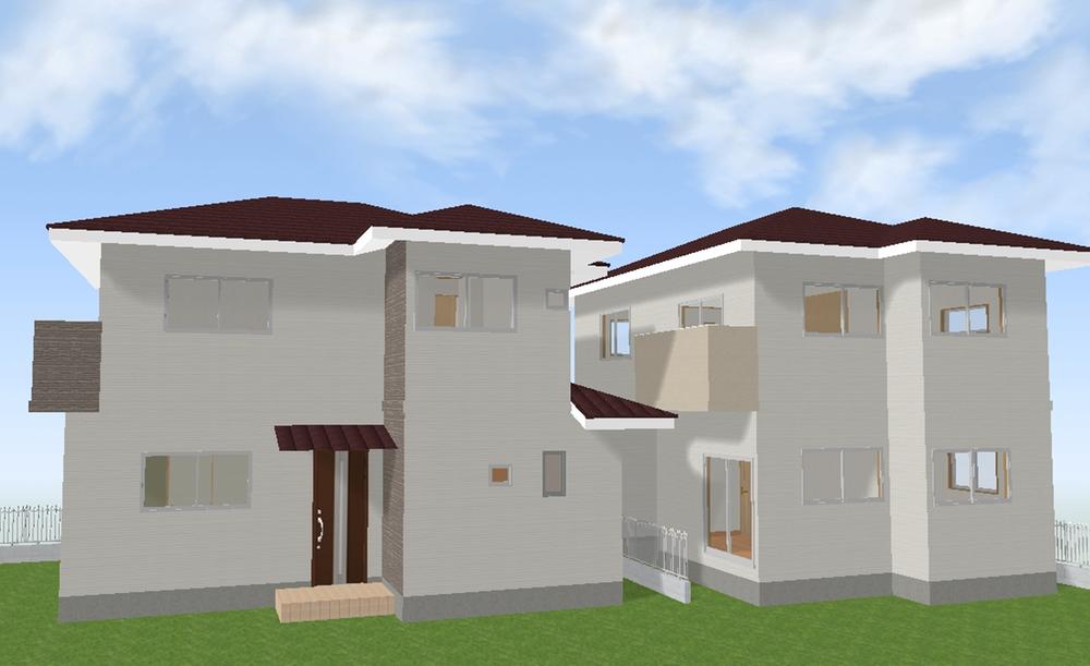 Rendering (appearance). Is a newly built two buildings in Fujisaki