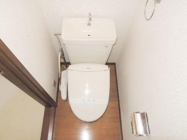 Toilet. Bathroom with a shower