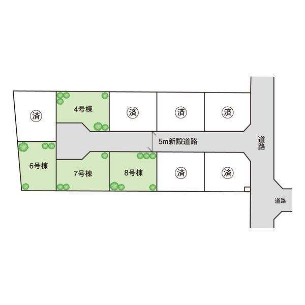 Compartment figure. Land price 14.8 million yen, Land area 111.28 sq m
