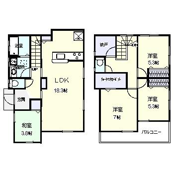 Other. A No. floor plan Living with under-floor heating ・ Southwest corner lot