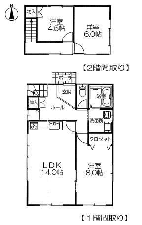 Floor plan. 17.8 million yen, 3LDK, Land area 99.17 sq m , Building area 80.63 sq m
